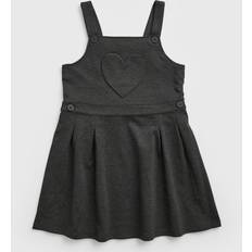 Tu Dresses Tu Jersey Heart Pocket Pinafore Jersey - Grey