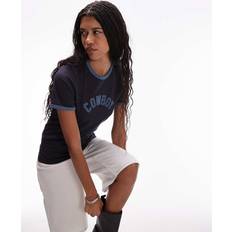 Wrangler T-shirts Wrangler Ringer Tee T-shirts Dam - Blå