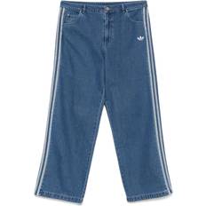Adidas Women Jeans adidas Adicolor 3 Stripes Jeans Cotton - Blue