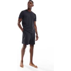 New Look Sleepwear New Look Waffle Pyjama T-Shirt - Dark Grey