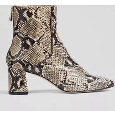 LK Bennett Boots LK Bennett Nadira Leather Snake Effect Ankle Boots - Multi