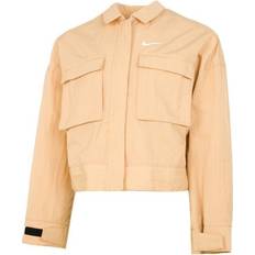 Nike Orange Outerwear Nike Essential Spring Cropped Jacket Outerwear - Orange