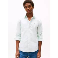 Tommy Hilfiger Pink Skjorter Tommy Hilfiger Heritage Oxford Stripe Rf Shirt - Green