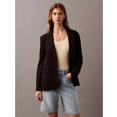 Calvin Klein Black Blazers Calvin Klein Slim Fit Ponte Blazer - Black