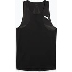 Puma Tops Puma Raceday Ultraspun Singlet Top Sleeveless Shirt - Black