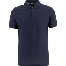 Barbour Polo Shirts Barbour Backfield Tailored Short-Sleeved Polo Shirt - Navy