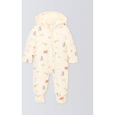 Multicoloured Overalls John Lewis Baby Animal Snowsuit - Multi