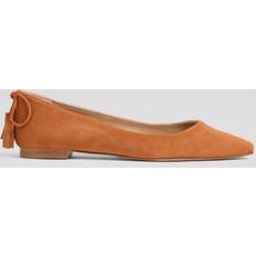 Brown - Suede Ballerinas LK Bennett Essie Suede Ballerina Pumps - Tan