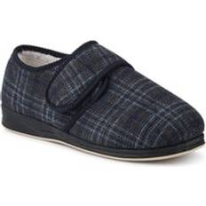 Converse Chuck Taylor All Star Slippers Easy Fit Extra-Wide Faux-Fur-Lined Slippers - Navy Multi