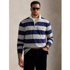 Ralph Lauren Cotton Stripe Long Sleeve Collar Rugby Polo Shirt