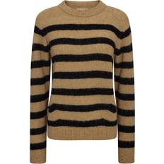 Mos Mosh Thora Striped Jumper True - Camel