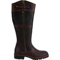 Gore-Tex High Boots dubarry Roundstone Leather Knee High Boots - Black/Brown