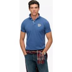 Superdry Pikétröjor Superdry Vintage Athletic Embroidered Polo Shirt - Bay Blue