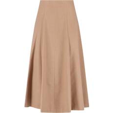 Max Mara Geneve Camel Hair Midi Skirt - Brown