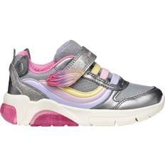 Geox Sneakers Geox Girls Glittery Unicorn Light-Up Trainers - Silver Multicolor