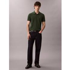Calvin Klein Gröna Pikétröjor Calvin Klein Cotton Pique Classic Polo Shirt - Green