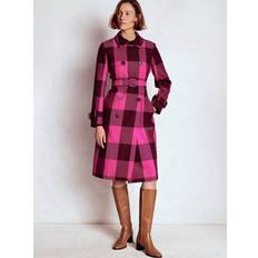 Pink - Trenchcoats Boden Check Trench Coat - Pink Peony Chestnut
