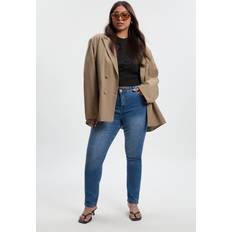 Boohoo Skinny Jeans boohoo Basics Plus Stretch Skinny Jeans - Blue