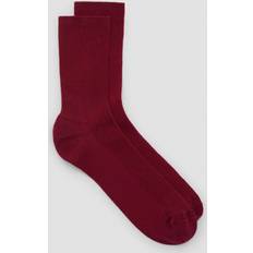 Mango Underwear Mango Velo Cotton Blend Ankle Socks - Maroon