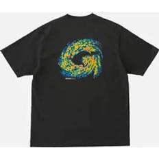 Hurricane Graphic Print Cotton T-Shirt - Grey/Black