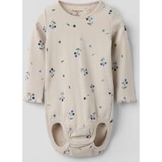 Cotton Ribbed Blueberry Print Babygrow