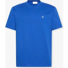 Calvin Klein Green T-shirts Calvin Klein Embroidered Monogram Logo Relaxed Cotton T-Shirt