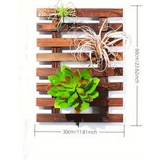 Temu Chic Wooden Wall-mounted Lightweight Plant Display