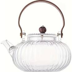 Temu Clear Glass Teapot High Borosilicate Transparent Kettle Tekanna