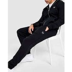 Fred Perry Black Trousers & Shorts Fred Perry Badge Cuffed Joggers - Black