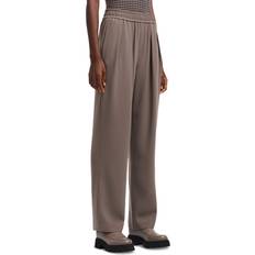 Emporio Armani Bukser Emporio Armani Uld Straight-leg Uld Bukser - Brun