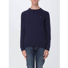 Slim Jumpers Polo Ralph Lauren Round-neck Logo Wool Sweater - Blue