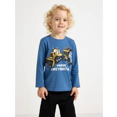 Lindex Børnetøj Lindex Longsleeved Top Soft Cotton Jer - Blue