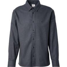 Calvin Klein Grey Shirts Calvin Klein Flannel Relaxed Button-Down Shirt - Melange