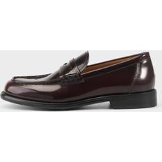 Dame - Tekstil Loafers Vagabond Leather Penny Loafers - Dark Red