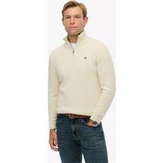 Slim - Unisex Tröjor Superdry Mao Tröja Med Krage Och Beige