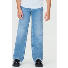 Calvin Klein Grey Jeans Calvin Klein High Rise Wide Leg Jeans - Ocean Blue