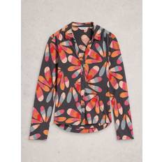 Dam - Natur Skjortor White Stuff Annie Floral Jersey Shirt - Grey