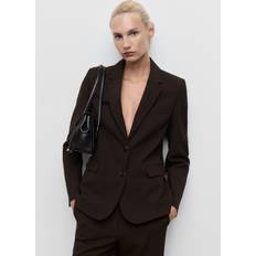 Mango Dam Kavajer Mango Straightfit Suit Jacket Dam - Dark Brown