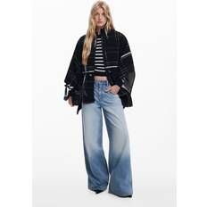 Ternede Ponchos & Kapper Desigual Kappe - Sort/Hvid