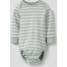 Økologisk Bomuld Stribet Babygrow