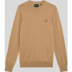 Lyle & Scott Beige Tøj Lyle & Scott Mid Knits Cotton Merino Crew Neck Jumper Beige
