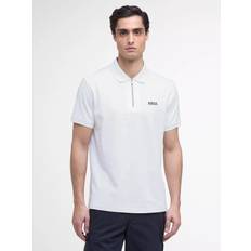 Barbour Polo Shirts Barbour International Innes Interlock Polo Shirt - White