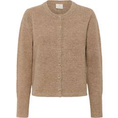 Brun - Dame Trøjer Kaffe Kaniel Cardigan Toasted Coconut Melange
