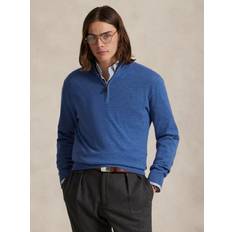 Polo Ralph Lauren Italian Wool Quarter-Zip Sweater - Tidal Pool Blue Heather