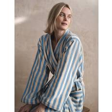 Blue Robes Piglet in Bed Pembroke Stripe Dressing Gown - Coastal Blue