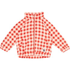 Ternede Fleecetøj Mini Rodini Gingham AOP Fleece Jakke - Red