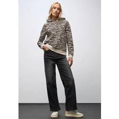 Damen Gemusterter Hoodie - Braun