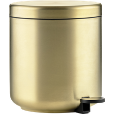 Bronze Badeværelsesindretninger & -opbevaring Zone Denmark Ume Metal Pedalspand 4 Liter Brass