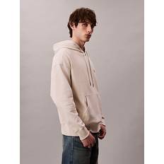 Calvin Klein Beige Sweatere Calvin Klein Premium Fleece Relaxed Hoodie - White