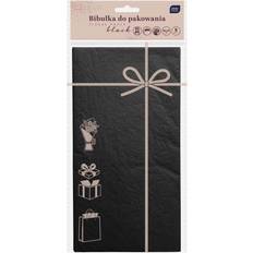 Interdruk Indpakningspapir 50x70cm 5 Ark Sort